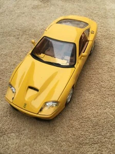 DIECAST METAL MODEL KIT MAISTO FERRARI 550 MARANELLO 1:24 Yellow 2003 Die Cast - Picture 1 of 11