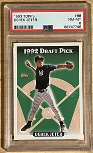 1993 Topps Rookie Derek Jeter #98 New York Yankees PSA 8 - Picture 1 of 2
