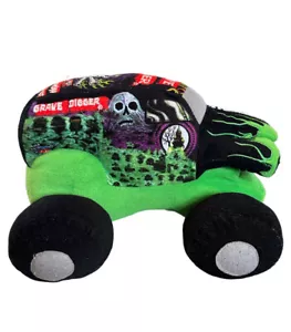 Monster Jam Grave Digger Plush 14" Truck Soft Stuffed Plush Pillow Toy - Picture 1 of 5