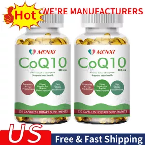 2×CoQ10 Capsules - Mitochondrial Energy & Antioxidant Cellular Support Ubqnol - Picture 1 of 15