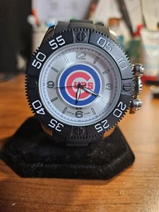 Chicago Cubs MLB Starter Men's Watch - Men's Black Watch - Chicago Cubs Watch - Picture 1 of 2