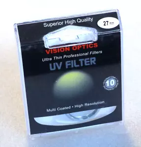 27mm Vision Digital UV Filter - NEW - Picture 1 of 4