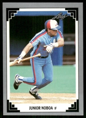 1991 Leaf #255 Junior Noboa - Montreal Expos - Image 1 of 2