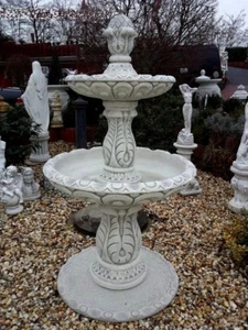 Springbrunnen, Gartenbrunnen, Etagenbrunnen 162 cm, Stein, Steinguss, Gartendeko - Bild 1 von 6