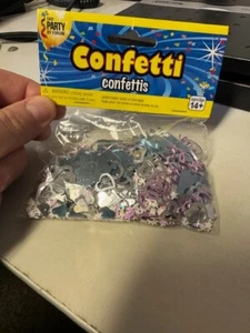 Party By Forum Metallic Multicolor 5oz. Confetti Shapes Party Decoration New!!! - Picture 1 of 2