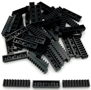 Lego 50 Nuevo Negro Technic Gear Rack 1 x 4 Piezas - Imagen 1 de 1