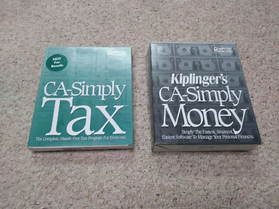 CA-Simply Money and CA-Simply Tax, Computer Associates, 1993 PC/DOS, accounting - Image 1 of 4