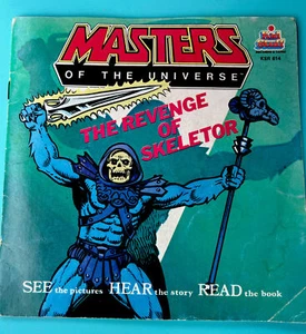 MOTU – REVENGE OF SKELETOR– CHILDREN’S BOOK + 7" 33RPM RECORD KID STUFF KSR-614 - Picture 1 of 12