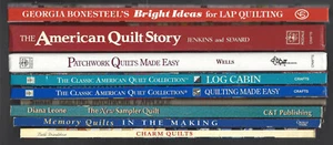 QUILT QUILTS QUILTEN SET EINFACH GEMACHT, AMERICAN STORY, PATCHWORK APPLIKATION PROBENMESSER + - Bild 1 von 10