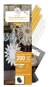 Papel+Ideas Quilling Set "Fine Stars" - 200 Piezas 45cm, Proyectos Quilling, DIY - Imagen 1 de 2