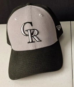Colorado Rockies Hat CR Gray & Black 9Forty New Era New Without Tags - Picture 1 of 3