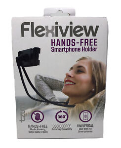Flexiview Hands-Free Cell Phone Holder 360° Rotating Universal Lightweight NIB
