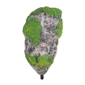Moss Covered Aquarium Suspended Stone With Suckers FER - Picture 1 of 9