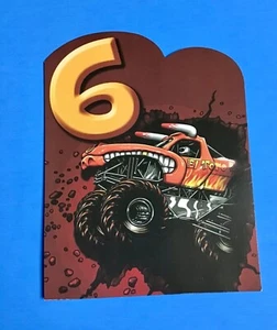 HAVE A MONSTER-SIZE MONSTER-JAMMIN BIRTHDAY POSTCARD w/ENVELOPE - Picture 1 of 3