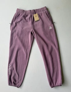 Nike Womens ACG Polartec Purple Fleece Pants Sz M Mid-Rise Loose NWT $160 MSRP - Picture 1 of 11