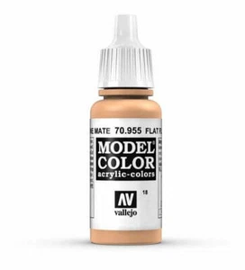 Vallejo Flat Flesh Model Color 17ml Acrylic Paint 70.955 - Picture 1 of 1