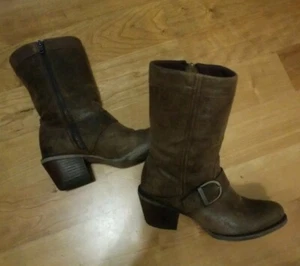 Durango Womens 9" Zip Pull On Chocolate Boots - Picture 1 of 5