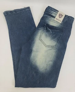 ENCRYPTED ACID WASHED JEANS SIZE 18 Straight Leg - Picture 1 of 12