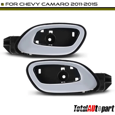 2 хромированные внутренние дверные ручки для Chevrolet Camaro 2011-2015 передние левые и правые - Изображение 1 из 4