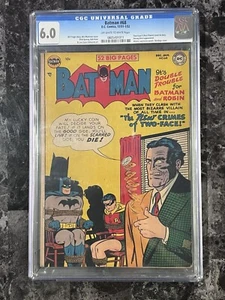 Batman #68 CGC 6.0 Off White-WHITE PAGES 1952 DC Comics Bob Kane Two Face - Bild 1 von 10