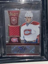 BRENDAN GALLAGHER 2013-14 SELECT ROOKIE JERSEY AUTO RPA #/199 #295 CANADIENS RC