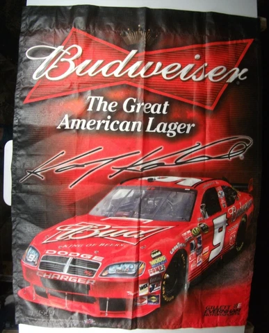 Kasey  Kahne #9 Budweiser Vertical Flag / Banner- Used, Good Condition 37"x27" Cover