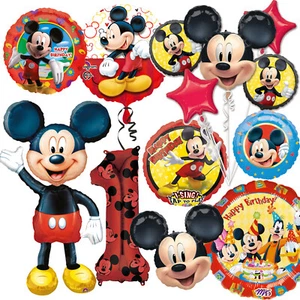 GLOBOS DE PELÍCULA MICKEY MOUSE Micky Mouse globos fiesta decoración cumpleaños infantil Disney - Imagen 1 de 17