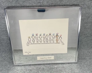 1975 Framed Lithograph Print by William Eagan "Liberated Women" 12.25 x 14.25" - Picture 1 of 14