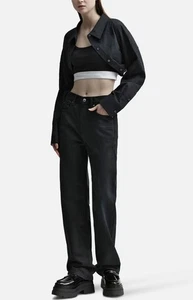 NWT BY ALEXANDER WANG EZ Mid-Rise Straight-Leg Jeans Retail $395 - Picture 1 of 7