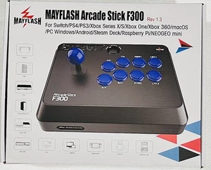Mayflash F300 Arcade Fight Stick for Switch, Xbox Series X/S,PS4,PS3,Xbox One,PC - Picture 1 of 3