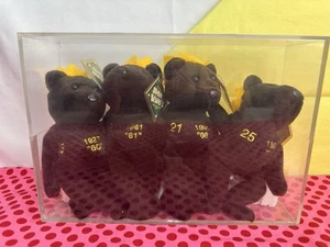 Salvino’s BAMM BEANO'S - Set of 4 MLB Beanie Bears-Ruth, Sosa, McGwire, Maris - Picture 1 of 8