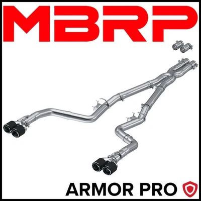 Escape trasero Cat de 3" Armor Pro MBRP S71143CF para Dodge Challenger 2015-2023 5,7 L Foto 1 de 2