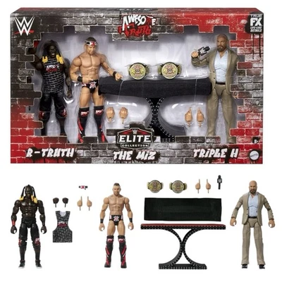WWE Elite Awesome Truth 3 Pack The Miz R-Truth Triple H Walmart Exclusive MATTEL - Image 1 of 4