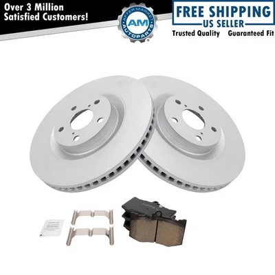 Front Brake Pad & Rotor Kit Ceramic Premium G-Coated Fits Lexus - Image 1 of 4