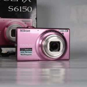 Nikon Coolpix S6150 Digitalkamera Pink Touchscreen 16,0MP 7x, SD-Karte, verpackt - Bild 1 von 19