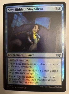 Magic The Gathering Stay Hidden, Stay Silent (291/469) Duskmourn House of Horror LP FOIL - Imagen 1 de 1