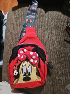 Minnie Mouse Umhängetasche kleines Mädchen rot/schwarz - Bild 1 von 5