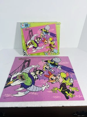 Rompecabezas de 100 piezas de colección Powerpuff Girls red de dibujos animados niñas vs villanos completo Foto 1 de 4