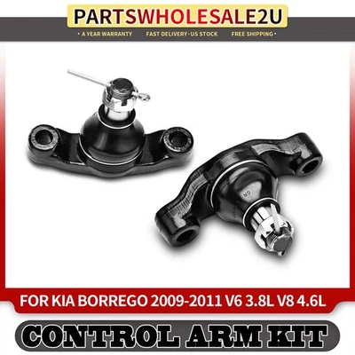 2pcs Front Lower Ball Joint for Kia Borrego 2009-2011 517602J000 V6 3.8L V8 4.6L - Image 1 of 4