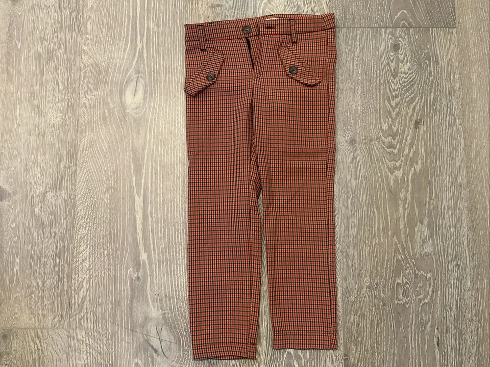 Zara Tweed Size 7 Kids Pants Red  - Image 1 of 4
