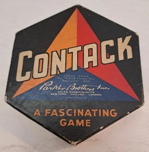 Vintage 1939 CONTACK Game Parker Brothers Complete Good Condition - Picture 1 of 9