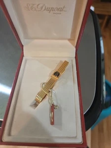 S.j. Dupont Gold Krawattennadel/Clip - Bild 1 von 10