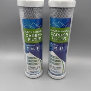 2X Ronaqua / Filtro de Carbón Activado en Bloque de Cáscara de Coco / 5 Micras / 9.87"x2.5" - Imagen 1 de 5