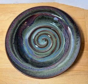 Artisan Pottery 9.75" Bowl TB Pots Maine, Colorful & Very Nice! - Picture 1 of 3