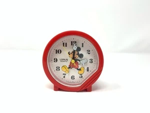 Vintage Disney Lorus Mickey Mouse Quartz Plastic Alarm Clock - Not working - Picture 1 of 6