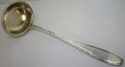 Schöpfkelle Bowle Suppen Kelle Wellner GOWE Kreuzband versilbert 90 L34cm - Bild 1 von 4