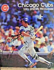 1993 Chicago Cubs Signed Official Spring Program 11 Autographs RYNO WALBECK  