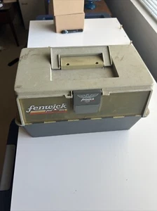 FENWICK TACKLE BOX FEN-LITE NIGHT FISHING USA MADE VG 4 TIER TRAYS VINTAGE - Picture 1 of 12