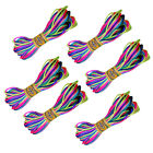 Colorful Nylon Trim Cord Friendship Bracelet DIY Accessories (6 Pcs)