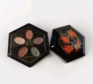 Vtg 82 Avon Eyeshadow China Fantasy Oriental Box 5 Colors Palette Bronze Green - Picture 1 of 11